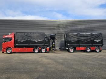 Scania R530 6x2 PALFINGER HAAK + EPSILON KRAAN + FLOOR AANHANGER